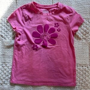 Cat and Jack Pink Tee Purple Flower